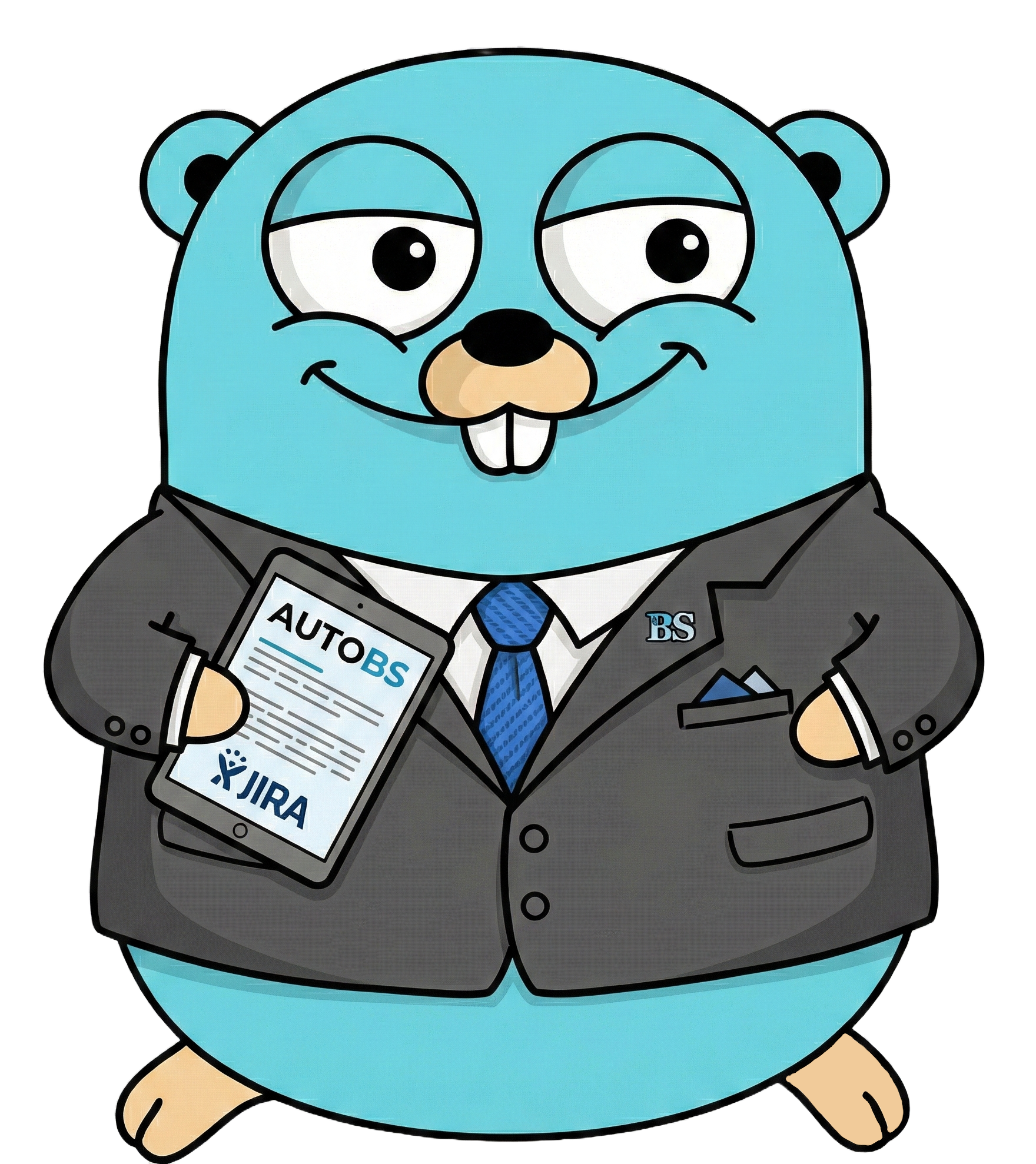 autobs gopher mascot in a business suit